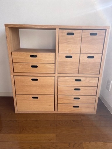 無印　スタッキングシェルフ　引出し付　スタッキングチェスト