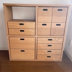 無印 スタッキングシェルフ 引出し付 スタッキングチェスト
