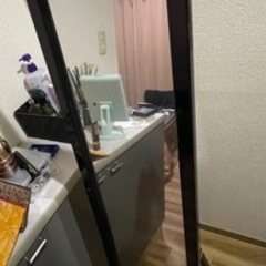 姿鏡　ミラー　全身　鏡　黒