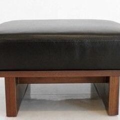 ソファ スツール/オットマン　本革　新品同様の画像