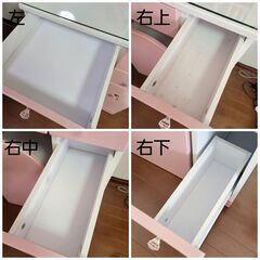 【引き取り限定】化粧台、ドレッサー、鏡台、横幅60、ミラー鏡付きの画像
