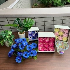美品　造花　フラワーボックス　花　インテリア　ハンドメイド　手作り