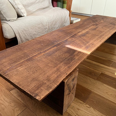 葉山 桜花園　デッドストック杉板 無垢材 テーブル 座卓の画像