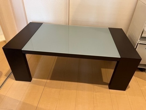 【取引決定しました】ガラス ローテーブル デスク 机