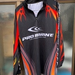 プロマリン(PRO MARINE) クールドライジップアップシャツ L ①の画像