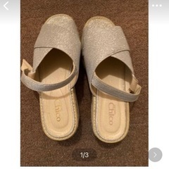 サンダル　シルバー