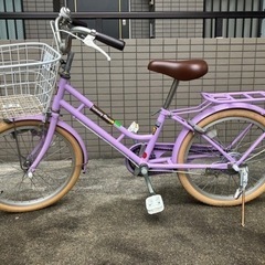 女の子用こども自転車　20インチ　パープル
