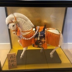 兜　奉書白馬　御飾馬　豊玉作