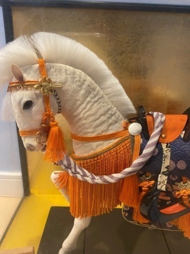 兜　奉書白馬　御飾馬　豊玉作