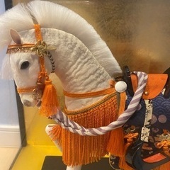 兜　奉書白馬　御飾馬　豊玉作の画像