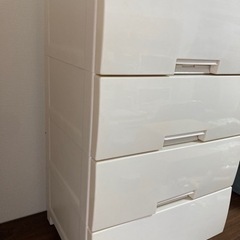 4段ウッドトップチェストの画像