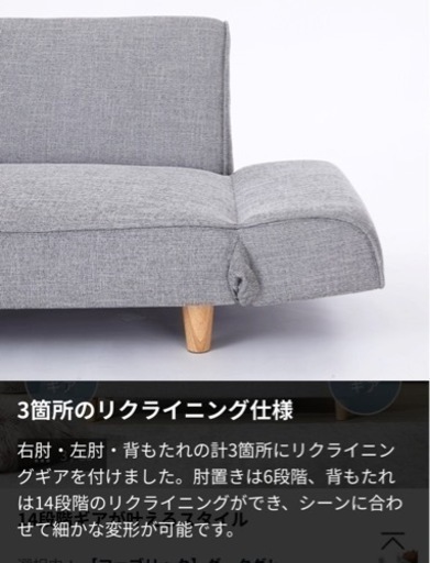 LOWYA 2人掛けソファ