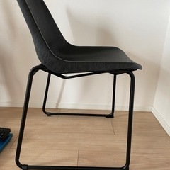 スツール　2脚　黒　椅子の画像