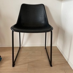 スツール　2脚　黒　椅子の画像