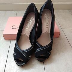 coca パンプス(黒) 23㎝