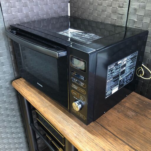【美品】アイリスオーヤマ　オーブンレンジ　MO-F1805-B　2020年製 Amazon | アイリスオーヤマ オーブンレンジ 18L フラット