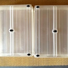 ②プラケースキャンプボックス収納アウトドア⭐︎ハードコンテナ釣りDIY衣装ケースの画像