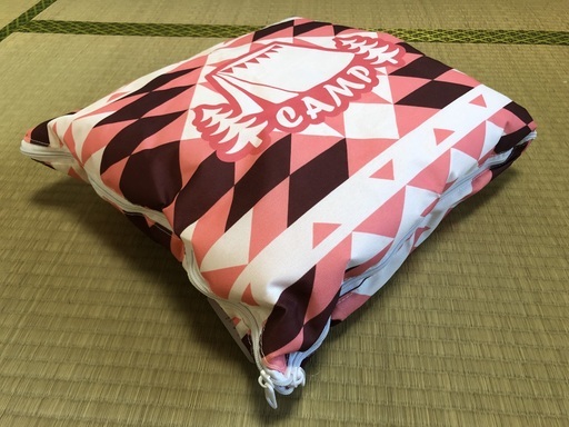 [新品未使用]　キャンプ・車内利用に最適！　クッション　ブランケット　2WAYブランケット