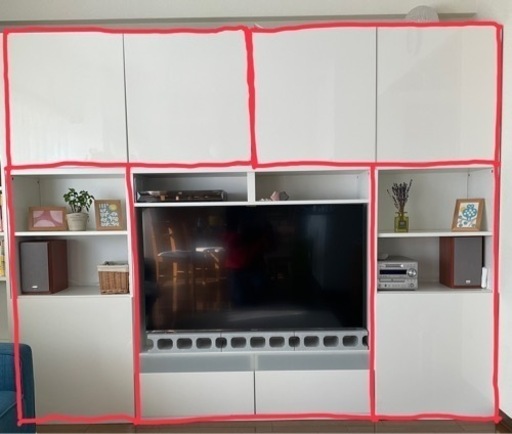 【3/16まで限定出品】IKEA製テレビ台セット