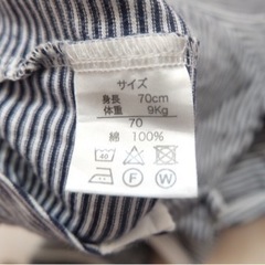ベビー服　半袖ロンパース　70センチの画像