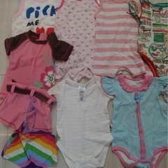 70〜80センチ　女の子　半袖ロンパース♡の画像