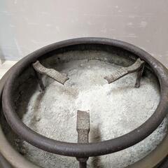 宣徳銅 瓶掛 銀象嵌 大型火鉢 手あぶり火鉢 ひばち 古銅 時代物