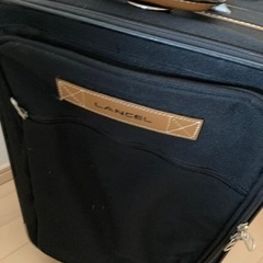 【LANCEL】ブランドスーツケース黒★ ランセルブラック（機内持ち込み可能サイズ） キャスターショッピングカート台車の画像