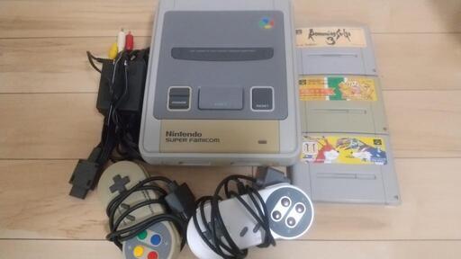 「動作確認済み」スーパーファミコン本体 カセット三本