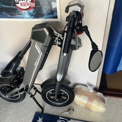 最終値下げ　AK-1電動折りたたみバイク　着払い郵送受け付けますの画像