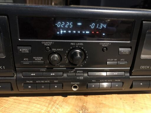 動作OK Technics RS-TR575 ステレオ カセットデッキ テクニクス 80's 90's レトロ