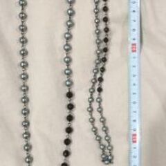 3色 パール風 ネックレス 2本セットの画像