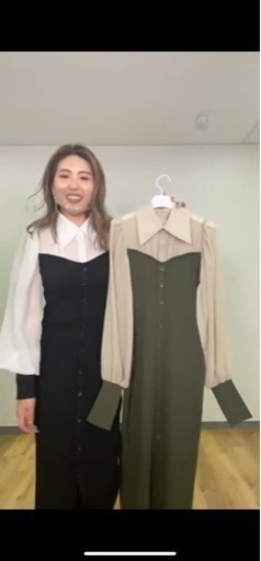 シャツコンビタイトknit OP リエンダ