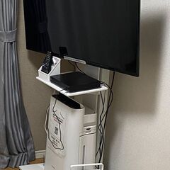 3/6（月）いつでも・3/7（火）いつでも・3/8（水）午前中の引き取り限定！ 使用期間1年未満・壁掛け風テレビ収納ラックの画像