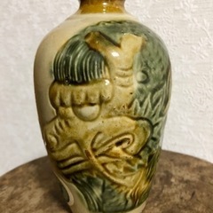 本場泡盛　古酒　シーサー　龍　陶器壺　徳利　沖縄　琉球　※空き瓶の画像