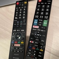 LC-45US40 SHARP シャープ　AQUOS  45型　4K リモコン　取扱説明書付き　訳ありの画像
