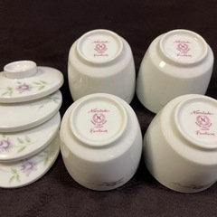 ☆ノリタケ☆Noritake☆茶碗蒸し器☆磁器☆4客セット☆の画像