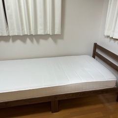 【受け渡し者決定】ニトリ　シングルベッドマットレス付きの画像