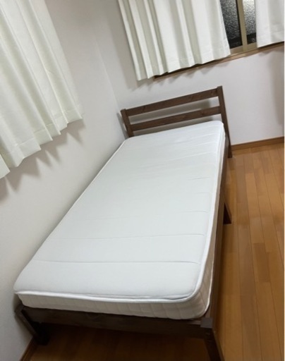 【受け渡し者決定】ニトリ　シングルベッドマットレス付き