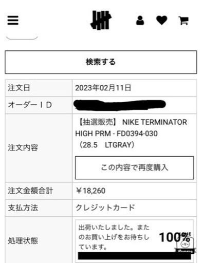 ナイキ ターミネーター ハイ "ブラック アンド ファントム"