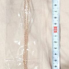 【新品/未開封】リボンモチーフ ネックレス ピンクゴールドの画像