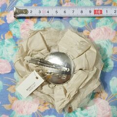 新品 コサージュ ライトベージュ ワールド系-Rose Mignonの画像