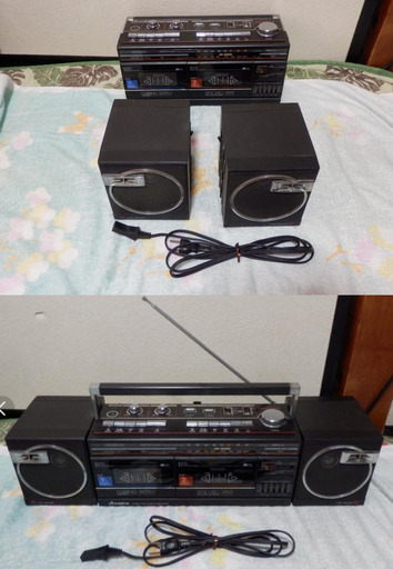 ❤️動作品❤️Wラジカセ❤️スピーカー★分離★カセット＆ラジオ
