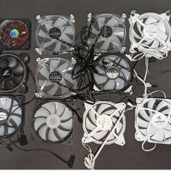 ジャンク PC Fan×11個 簡易水冷×1個 ATX 電源×4...