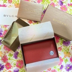 新品未使用　BVLGARI ブルガリ キーケース 赤 ボルドー ...