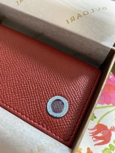 新品未使用　BVLGARI ブルガリ キーケース 赤 ボルドー ワインレッド