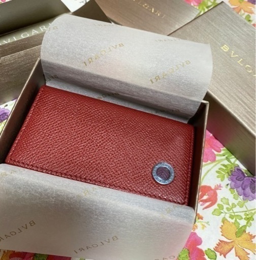 新品未使用　BVLGARI ブルガリ キーケース 赤 ボルドー ワインレッド