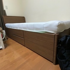 ニトリ　シングルベッド差し上げますの画像