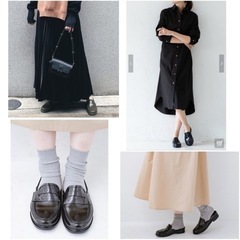 新品 ハンター 定価16,500円 バックレス ペニー ローファー 22cm ネイビー 防水 撥水の画像