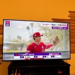 美品 2021年製 55インチ TOSHIBA 4K 液晶テレビ REGZA 55C340Xの画像