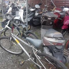 不用のバイク、電動自転車、自転車各種、家庭で処分に困ってる物、買取り、無料処分します。の画像